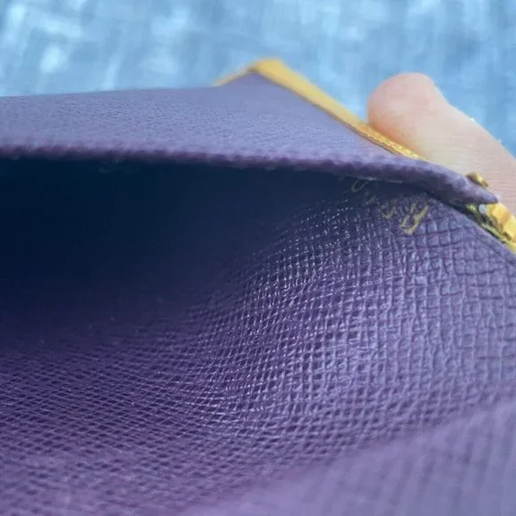 Vintage Louis Vuitton Wallet Epi Leather Etui Papier Porte Tresor Made France - Picture 12 of 12
